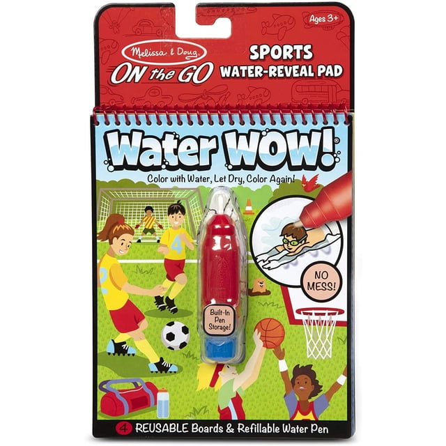 Libro de Actividades ¡Wow! Agua Deportes Melissa & Doug con 4 Páginas Reutilizables Infantil Melissa & Doug MD-1285851