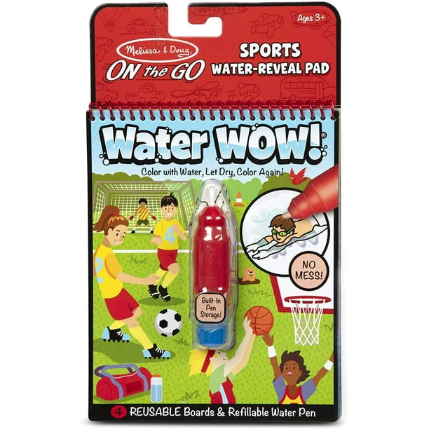 Libro de Actividades ¡Wow! Agua Deportes Melissa & Doug con 4 Páginas Reutilizables Infantil Melissa & Doug MD-1285851