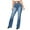 Blue, variant on UJNDER Women's Mid Rise Flare Jeans Bootcut Denim Pants Slim Fit Comfort Trousers Black S