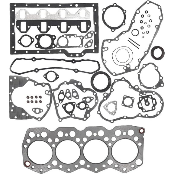 S4F Full Head Gasket Set For Mitsubishi S4F S4F2 engine For Toro 580D Mower Piston Combustion Chamber 50mm 36794-00011 3679400011