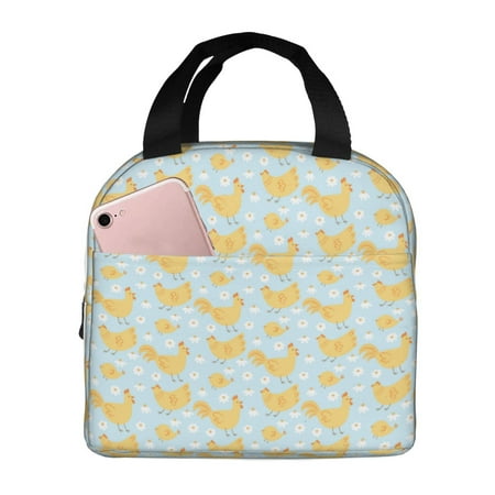 Insulated Lunch Bag for Women Men - Roosters A Leakproof Cooler Lunch Box for Women Men  Lunch Tote Bags for Work School Picnic Travel