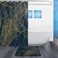 thumbnail image 2 of Modern Shower Curtain Set ,Waterproof Bathroom Shower Curtain Decorative Set with 12 pcs Hooks,Dotted Plastic Base Non-slip Durable 66 x 72in Precise Details, 2 of 7