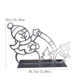 thumbnail image 3 of Fiudx Letrero Navideño de Muñeco de Nieve Diy, Decoración para Jardín Al Aire Libre, Escena de Pelea de Bolas de Nieve Brillante, Luces de Colores, Regalo Navideño Único, Uso Interior/Exterior, Tamañ, 3 of 7