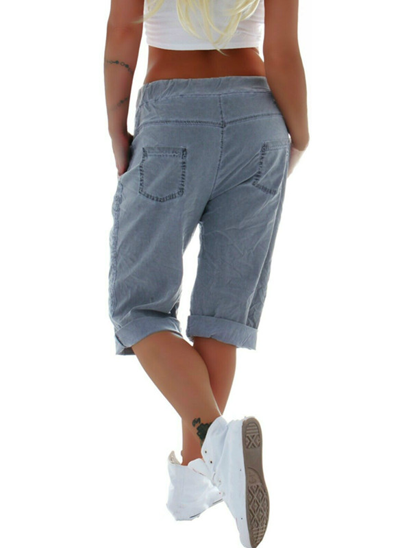 Classic Indigo Denim Capri, Sizes 