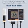 thumbnail image 1 of Digital Carbon Dioxide Controller CO2 Monitor NDIR Sensing Probe 0-5000ppm Concentration Tester for Greenhouse Plant(EU), 1 of 5