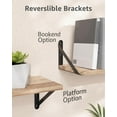 thumbnail image 3 of 6.7x4.7 Shelf Brackets 6-Pack, Shelf Support Shelf Holder Steel Wall Mount Heavy Duty Small L Shape Triangle 90 Degree Metal Black with Screws Anchors Soporte de Estante, 3 of 7