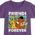 thumbnail image 3 of The Lion King - Simba Pumbaa, & Timon - Best Friends - Toddler & Youth Girls Short Sleeve Graphic T-Shirt, 3 of 5