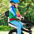thumbnail image 2 of Bike Rear Seat Kit,Safety Carrier Bicycle Seat, Including Cushion and Backrest, Armrest Handrail, Footrests, Bell, Rear Bicycle Seat for Adults, 2 of 10
