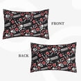 thumbnail image 2 of Goofa Vintage Skull Casino Pattern Pillow Case – Plush & Soft Cushion Cover, Hypoallergenic Throw Pillow Case for Comfortable Sleep with Envelope Closure-20"x30", 2 of 6