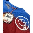 thumbnail image 3 of Born Fly Men's Spray Paint Happy Face Embroidered Premium Tee T-Shirt in Blue (Large, Blue), 3 of 7