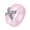 Pink, variant on Women's Couple Ceramic Cubic Zircon Ring Personalized Diamond Band Ring Jewelry White Size 6