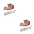 thumbnail image 1 of Vogacara Simulation Kids Supermarket Cash Register Playset Item Grocery Store Naranja 2Conjunto, 1 of 1