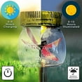 thumbnail image 3 of Crosslight 3-Pack Glass Dragonfly in a Jar Stake Lights - Solar Waterproof Garden Decor, 3 of 5
