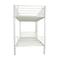 thumbnail image 6 of ARCTICSCORPION Kids Metal Twin over Twin Bunk Bed with Ladder and Guardrail, White, 6 of 9
