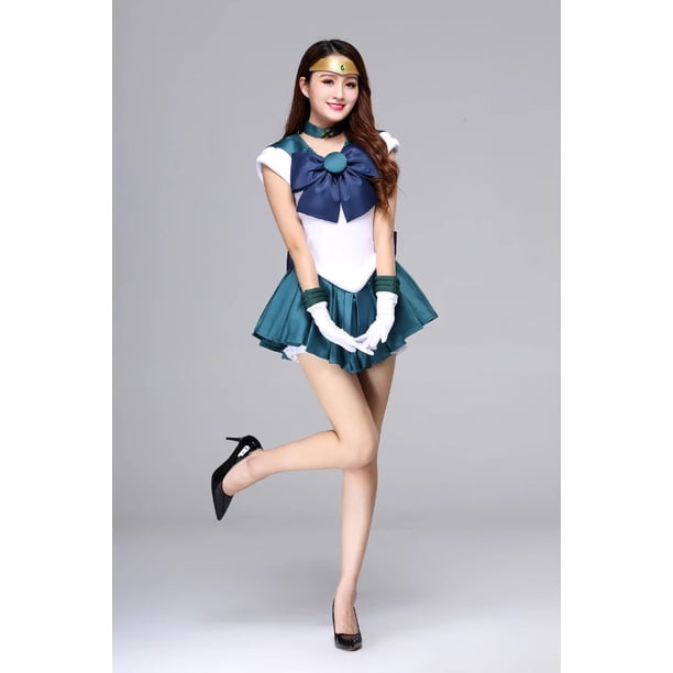 Disfraz de Sailor Moon Usagi Tsukino para mujer, traje de fiesta de Halloween, talla grande