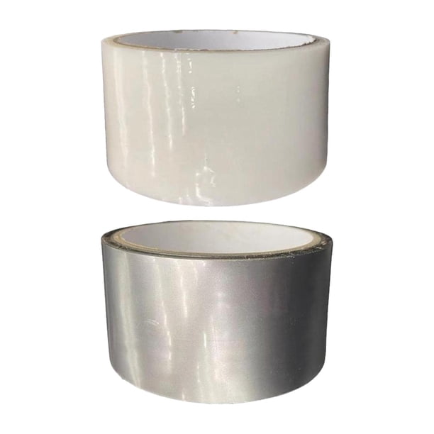 2 cintas adhesivas de 10 m de largo para fiestas, juegos en casa, juguetes de descompresión. gris lechoso