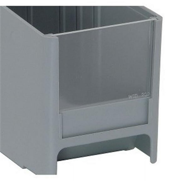 Quantum Storage WID202 Polystyrene Storage Bin Clear Windows - Pack of 25