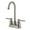 Brushed Nickel, variant on Kingston Brass FB8491DL Concord Double-Handle 4" Centerset High-Arc Bar Faucet, Polished Chrome