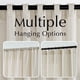 thumbnail image 5 of Cortinas Jinchan, mezcla de lino, color beige, 27,4 cm, extra largas, 2 paneles, 5 of 6
