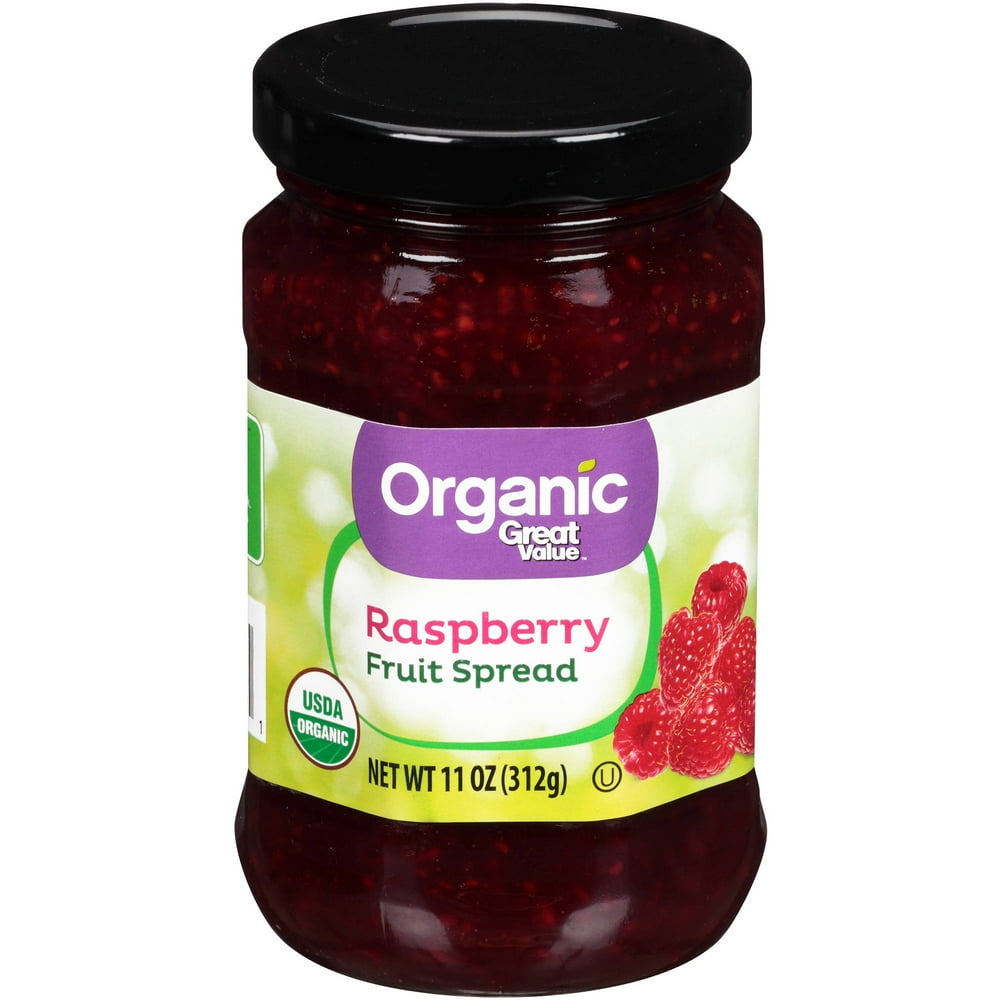 Great Value Organic Raspberry Fruit Spread, 11 oz