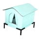 thumbnail image 2 of Casa para gatos de exterior, elevada, de tela Oxford, ideal para el invierno en el patio trasero. L, 2 of 9
