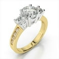 thumbnail image 5 of 3.40 Ct Brilliant Round Cut Diamond Bridal Rings Solid 18K Yellow Gold, 5 of 6