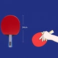 thumbnail image 3 of 1 Pair Table Tennis Racket Table Tennis Bat Paddle Long Handle With Carry Bag, 3 of 12
