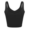 thumbnail image 6 of LELINTA Seamless Short Camisoles Padded For Crisscross Back Women Cami Tank Tops For Women Spaghetti Strap Super Soft, 3 Styles and 15 Colors, 6 of 6
