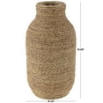thumbnail image 3 of DecMode 16" Handmade Wrapped Brown Seagrass Vase, 3 of 8