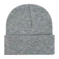 thumbnail image 2 of Wioihee Winter Solid Color Knit Beanie Women Men Warm Knitted Hat, Stretchy Basic Cuffed Cap, 2 of 3