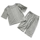 thumbnail image 4 of Odeerbi 1-8 Años Niño Niña Conjunto Verano Modal Manga Corta Tops Pantalones Conjunto Dos Piezas Suave, 4 of 5