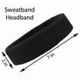 thumbnail image 2 of 12X Sweatbands Cotton Sports Headbands Cloth Moisture Wicking Athletic Headbands, 2 of 6