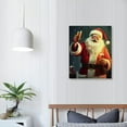 thumbnail image 3 of Nawypu Cute Smiling Santa Claus Canvas Art Paintings, Posters, Wall Modern Art Living Room Decor, 3 of 4