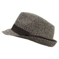 thumbnail image 5 of Men's Paper Braid Ribbon Fedora - Coffee Tweed XL, 5 of 5