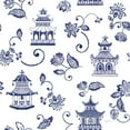 thumbnail image 2 of Urban, Mary 15x15 White Modern Wood Framed Museum Art Print Titled - Everyday Chinoiserie Pattern VIB, 2 of 4