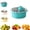 Blue, variant on Electric Salad Washer Spinner Lettuce Dryer Bowl Quick Drain Basket (blue)|Ultimate Salad Drying Efficiency, Crisp Lettuce Leaves, No Watered-Down Dressings, Quick-Clean Removable Mesh, Wrist Saver