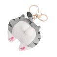 thumbnail image 4 of Plush Kitten Butt Key Chain Stuffed Animal Cat Key Ring Bag Hanging Pendant, 4 of 7