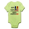 thumbnail image 1 of CafePress - Half Romanian Half American Body Suit - Baby Light Bodysuit, 1 of 1