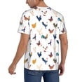 thumbnail image 2 of KLL Various Rooster for Men's Baseball Shirts,Short Sleeve Casual Shirts Button Down Shirt for Men Beach Summer Wedding Shirt-X-Large, 2 of 7