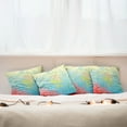 thumbnail image 3 of Ambesonne Ocean Throw Pillow Cover 4 Pack, Unusual Mermaid Shell, 16", Coral Blue, 3 of 6
