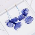 thumbnail image 2 of Sonducket Pendientes colgantes de flores de tela elegantes y hermosos para mujer, joyería llamativa, pendientes de flores Ropa, zapatos y accesorios Miscelánea azul, 2 of 6