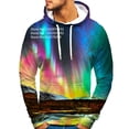 thumbnail image 2 of Sweat à Capuche Abstrait pour Hommes Mode Vertige Doux Décontracté Manches Longues, 2 of 5
