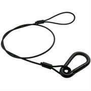 30" Black Safety Cable, Bundle of 50