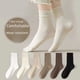 thumbnail image 3 of Calcetines de mujer medias de color liso primavera y otoño medias apiladas medias de mujer medias otoño e invierno, 3 of 6