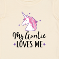 thumbnail image 4 of Inktastic My Auntie Loves Me Unicorn Girls Baby T-Shirt, 4 of 5