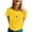 Yellow, variant on Puliio Womens t-shirts World Bee Day Printed Short Sleeve O Neck T Shirt Fashionable and versatile summer tees