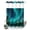 Teal, Cyan, Black, variant on No Hook Shower Curtain, Night Sky Shower Curtains for Bathroom with See Through Top Window, Winter Snowy Green Natural Light Mountain Waterproof & Washable Bath Curtain Small Stall 36"x78"