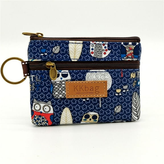 Cute Boy Key Card Holder Lightweight Small Cartoon Storage Bag Coin Purse Money Bag Zipper Purse 6