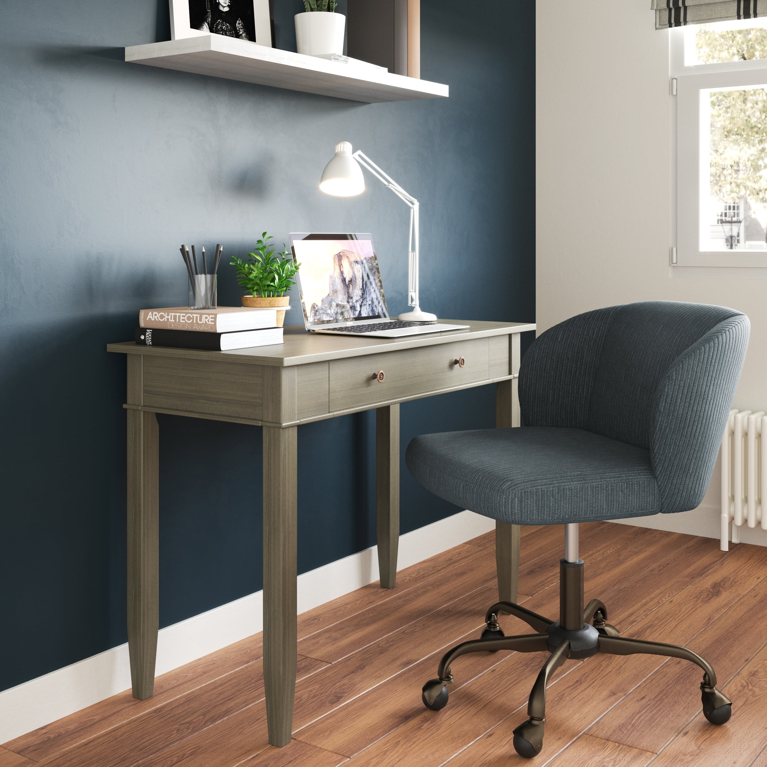 WyndenHall Sterling SOLID WOOD Contemporary 42 inch Wide Home Office