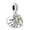 Golden Two-Tone Family Tree of Life, variant on 925 Sterling Silver Charm for Bracelets Gold Night-Glowing Firefly Pendant Charm Women Bracelet Charm